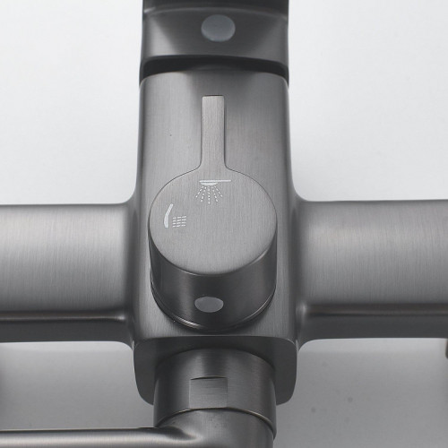 Смеситель для ванны Shevanik S9922T универсальный цвет Оружейная сталь