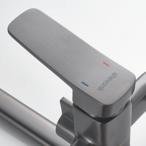 Смеситель для ванны Shevanik S9922T универсальный цвет Оружейная сталь