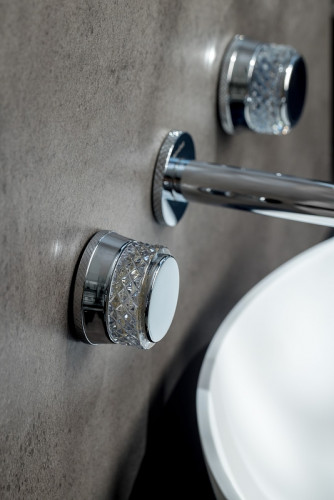 Смеситель для раковины Boheme Aura 152-2-CR-A Хром латунь встраиваемый