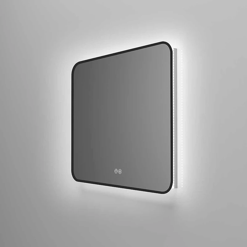 Зеркало Vincea 80 VLM-3VC800B-2 с подсветкой Черное с сенсорным выключателем с подогревом и диммером стекло