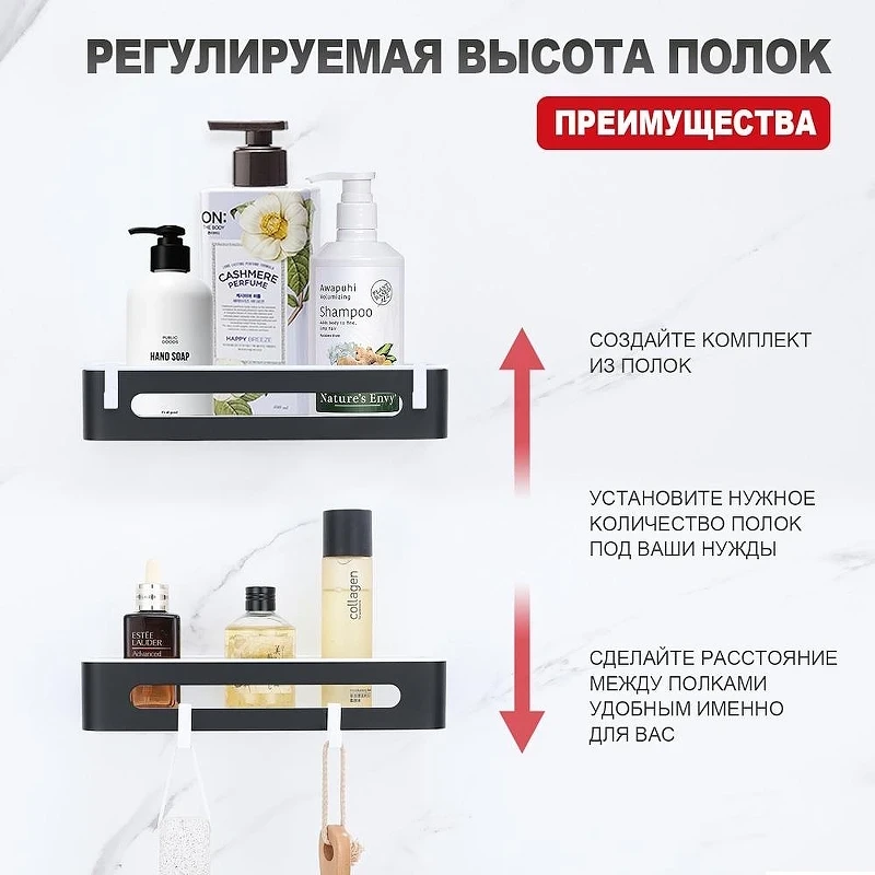 Полка корзина Raglo R340.02.06 цвет Черный матовый