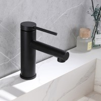 Смеситель для раковины Abber Emotion AF8810B Черный матовый латунь