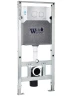 Инсталляция WeltWasser WW Amberg 506 ST MT-CR 10000008232 с клавишей смыва цвет Хром матовый