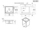 Кухонная мойка Granula Kitchen Space 55 5501U цвет Арктик