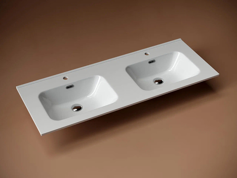 Раковина Ceramicanova Element 120 CN7004 Белая фаянс полувстраиваемая