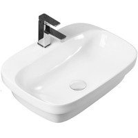 Раковина Aquatek Амадео 60 AQ6042-00 Белая фарфор накладная