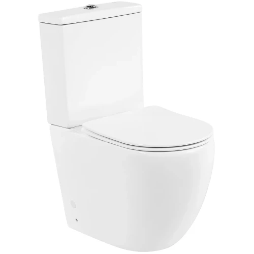 Унитаз компакт BelBagno Amanda BB051CPR/BB051SC без бачка с сиденьем Микролифт фаянс напольный