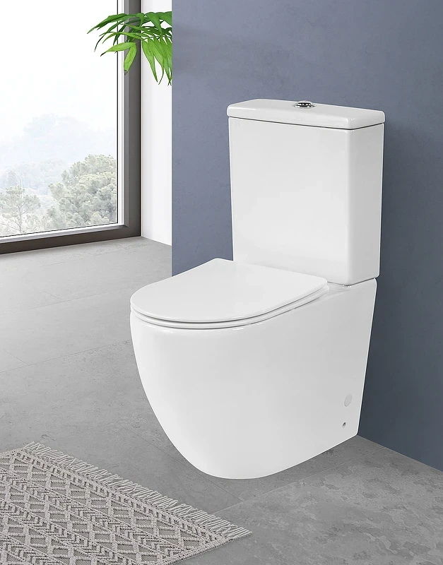 Унитаз компакт BelBagno Amanda BB051CPR/BB051SC без бачка с сиденьем Микролифт фаянс напольный