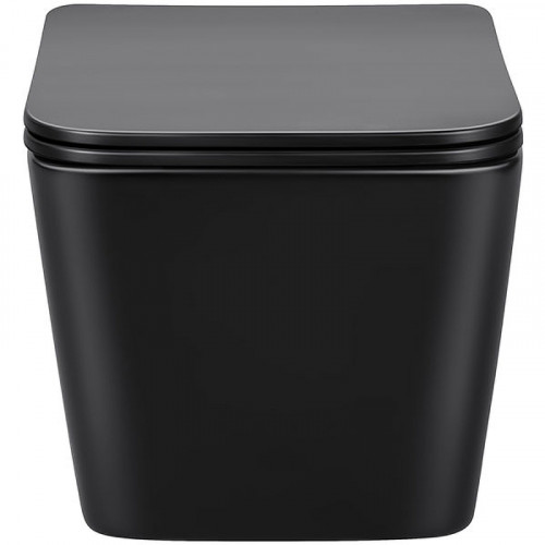 Унитаз Vincea Q-Line VT1-12MB подвесной Черный матовый с сиденьем Микролифт фарфор подвесной