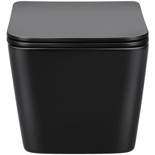 Унитаз Vincea Q-Line VT1-12MB подвесной Черный матовый с сиденьем Микролифт фарфор подвесной