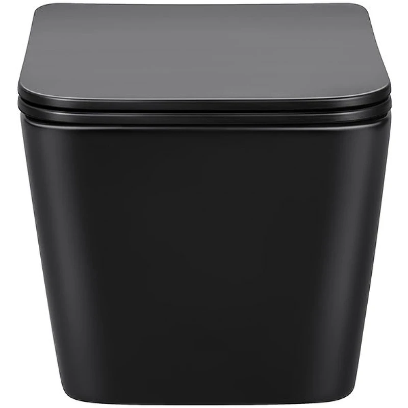 Унитаз Vincea Q-Line VT1-12MB подвесной Черный матовый с сиденьем Микролифт фарфор подвесной