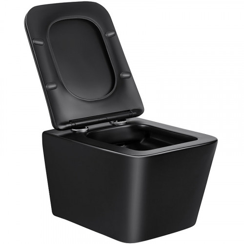 Унитаз Vincea Q-Line VT1-12MB подвесной Черный матовый с сиденьем Микролифт фарфор подвесной