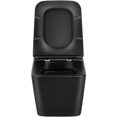 Унитаз Vincea Q-Line VT1-12MB подвесной Черный матовый с сиденьем Микролифт фарфор подвесной