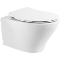 Комплект унитаза с инсталляцией BelBagno Acqua BB340CHR/BB2020SC/BB002-80/BB005-PR-CHROME с сиденьем Микролифт и клавишей смыва Хром глянцевый фаянс подвесной