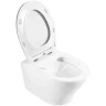 Комплект унитаза с инсталляцией BelBagno Acqua BB340CHR/BB2020SC/BB002-80/BB005-PR-CHROME с сиденьем Микролифт и клавишей смыва Хром глянцевый фаянс подвесной