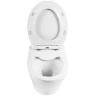 Комплект унитаза с инсталляцией BelBagno Acqua BB340CHR/BB2020SC/BB002-80/BB005-PR-CHROME с сиденьем Микролифт и клавишей смыва Хром глянцевый фаянс подвесной