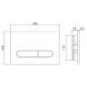 Комплект унитаза с инсталляцией BelBagno Acqua BB340CHR/BB2020SC/BB002-80/BB005-PR-CHROME с сиденьем Микролифт и клавишей смыва Хром глянцевый фаянс подвесной