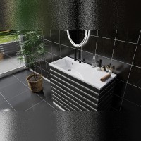 Раковина Maretti Umbria 110 L UM13SM36-844 с местом под стиральную машину Белая искусственный камень (литьевой мрамор) с местом под стиральную машину, подвесная, полувстраиваемая