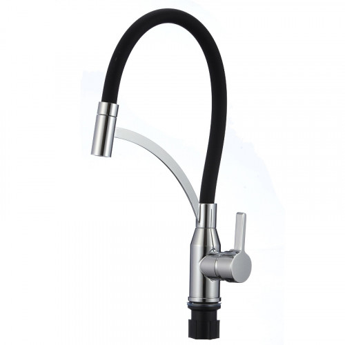 Смеситель для кухни Fmark FS8244A-01 цвет Хром Черный