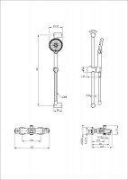 Смеситель для ванны Wonzon &amp; Woghand WW-C2001-A-MW с термостатом цвет Белый матовый