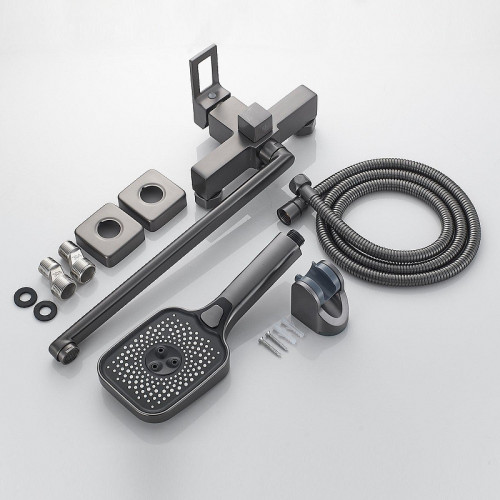 Смеситель для ванны Raffine F2296T универсальный цвет Оружейная сталь