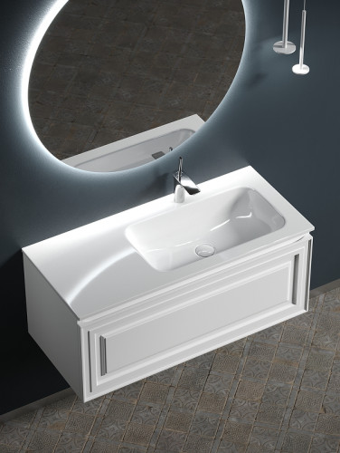 Тумба под раковину Sancos Very 100 R VR100RW подвесная Bianco МДФ / ЛДСП