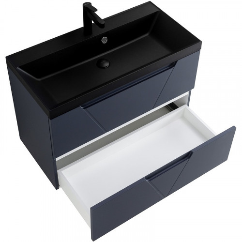 Тумба под раковину BelBagno Vittoria 90 VITTORIA-900-2C-SO-GO-P подвесная Grigio Opaco МДФ / ЛДСП