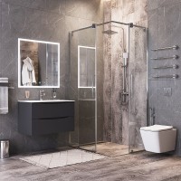 Зеркало Bond Cube 80x80 M44ZE-8080 с подсветкой с сенсорным выключателем стекло