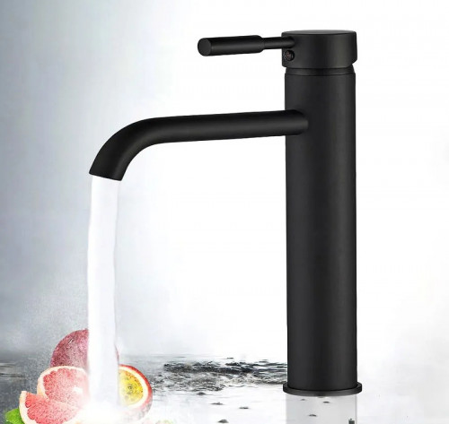 Смеситель для раковины ALMAes Sona TVZ-0906 Черный матовый латунь