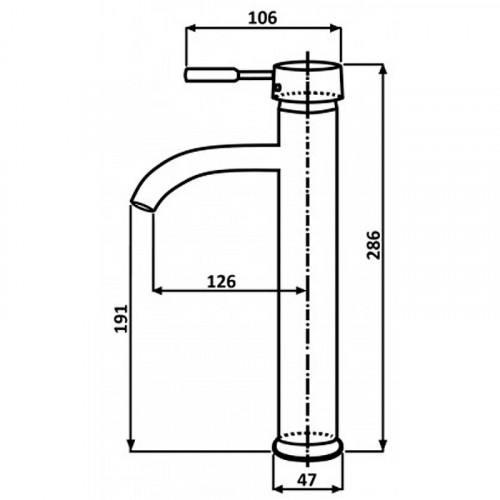 Смеситель для раковины ALMAes Sona TVZ-0906 Черный матовый латунь