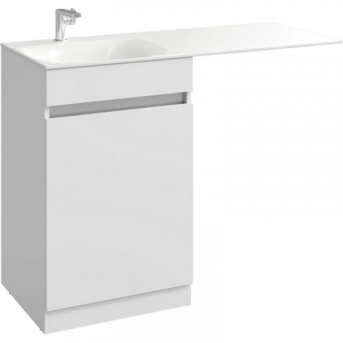 Тумба под раковину Aqwella Form 115 FOR0105KR Белая МДФ / ЛДСП