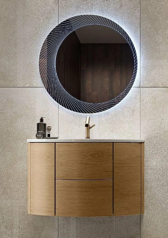 Зеркало Cezares 80 45053 с подсветкой круглое стекло