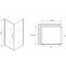 Душевой уголок Abber Sonnenstrand 90x85 AG04090-S85 профиль Хром стекло прозрачное