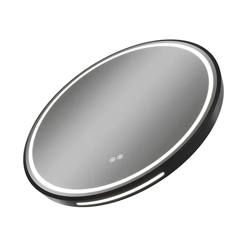 Зеркало Maretti Elena 80 EA1480R03EL с подсветкой цвет Черный с сенсорным выключателем с подогревом и диммером
