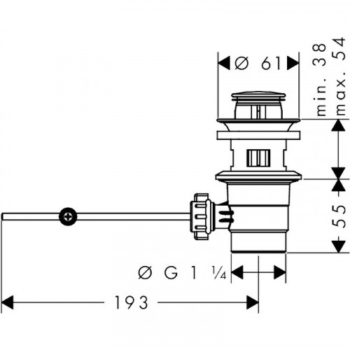 Смеситель для раковины Hansgrohe Vernis Shape 71561000 Хром латунь