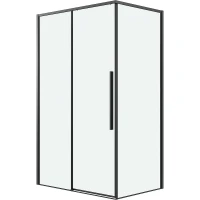 Душевой уголок Grossman Galaxy 130х70 120.K33.01.1370.21.00 профиль Черный матовый стекло прозрачное
