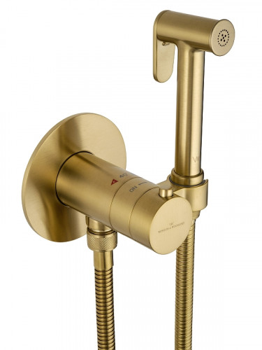 Гигиенический душ со смесителем Wonzon &amp; Woghand WW-88829909-BG цвет Брашированное золото