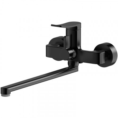 Смеситель для ванны Splenka S31.22.06 универсальный Черный матовый латунь на стену