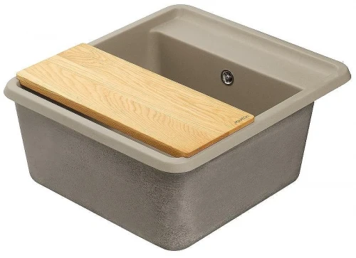 Кухонная мойка Aquaton Беллис 57 1A724932BS250 Серый шелк