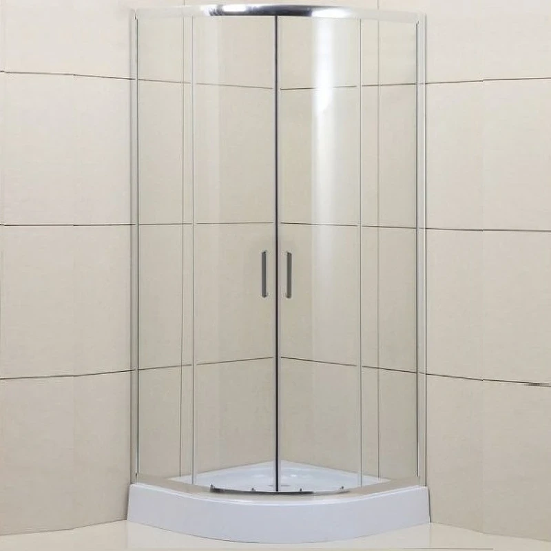 Душевой уголок BelBagno Uno 100х100 UNO-195-R-2-100-C-Cr профиль Хром стекло прозрачное