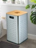 Корзина для белья WeltWasser Nansy MT 55L 10000013379 Сталь матовая