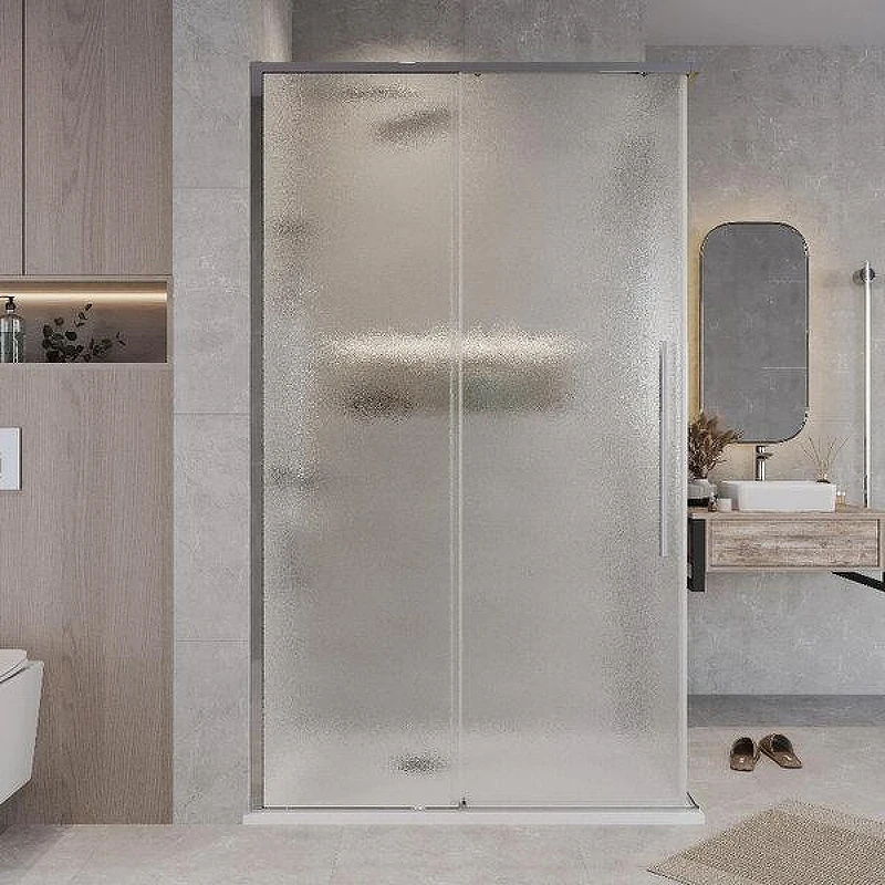 Душевой уголок Grossman Galaxy 110x90 L 300.K33.01.90R11L.10.02 профиль Хром стекло шиншилла