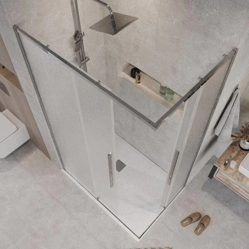Душевой уголок Grossman Galaxy 110x90 L 300.K33.01.90R11L.10.02 профиль Хром стекло шиншилла