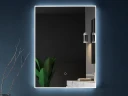 Зеркало Uni-Flow Mirror 90 M-010 с подсветкой с сенсорным выключателем и подогревом