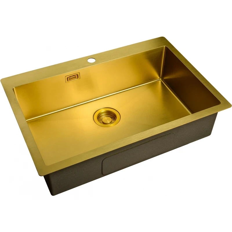 Кухонная мойка ZorG Light Bronze ZL R 750510 BRONZE Бронза нержавеющая сталь встраиваемый