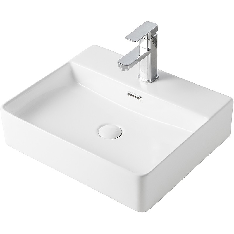 Раковина Orange 42 B04-500W Белая фарфор накладная