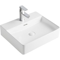 Раковина Orange 42 B04-500W Белая фарфор накладная
