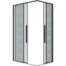 Душевой уголок Grossman Galaxy 90х80 300.K33.01.9080.21.02 профиль Черный матовый стекло шиншилла