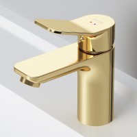 Смеситель для раковины AM.PM X-Joy F85A02199 Золото латунь однорычажный