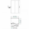 Душевой уголок WasserKRAFT Dill 140x80 61S35 профиль Черный матовый стекло прозрачное